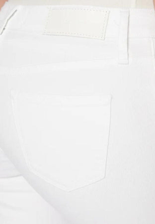 calvin klein jeans MID RISE SLIM ANKLE-WHITE da donna
