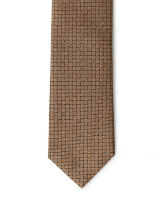 GIORGIO ARMANI Cravatta bronzo in seta Giorgio Armani da uomo