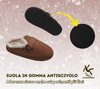 Terranova ciabatte donna invernali con pelo, calde pantofole peluche in memory foam, confort stravolgente