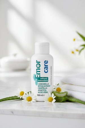 Emorcare Crema Emorroidi e Ragadi | Pomata Lenitiva con Aloe Vera e Ingredienti Naturali - 100ml