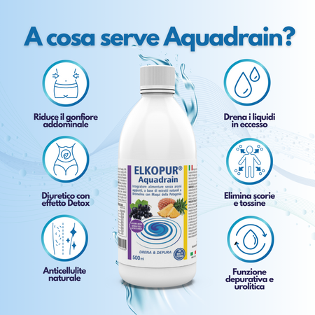 Elkopur Aquadrain, un prodotto depurativo, ad azione drenante che aiuta ad eliminare i liquidi in eccesso, migliorare il microcircolo venoso, ridurre gonfiore e senso di pesantezza Scen - commercioVirtuoso.it Elkopur Aquadrain, un prodotto depurativo, ad azione drenante che aiuta ad eliminare i liquidi in eccesso, migliorare il microcircolo venoso, ridurre gonfiore e senso di pesantezza Scen - commercioVirtuoso.it