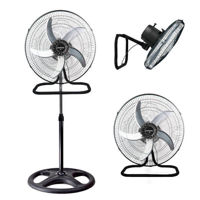 Johnson Ventilatore a Colonna J3 80W 3 in 1 Oscillante 5 Pale Regolabile 100-130 cm