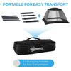 Tenda da Campeggio e Spiaggia a Rete Anti UV per 4 Persone con Borsa di Trasporto, 3x3 m Nero IQ9A20-221IQ9