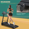 Tapis Roulant Elettrico Pieghevole Salvaspazio, Velocità 14km/h, Monitor LCD 5 Programmi e Presa USB, per Casa e Ufficio, Motore 750W, Nero YT2A90-225YT2