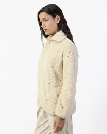 Admas Vestaglia Corta da donna invernale in pile shearling con cerniera 67305 2511S29