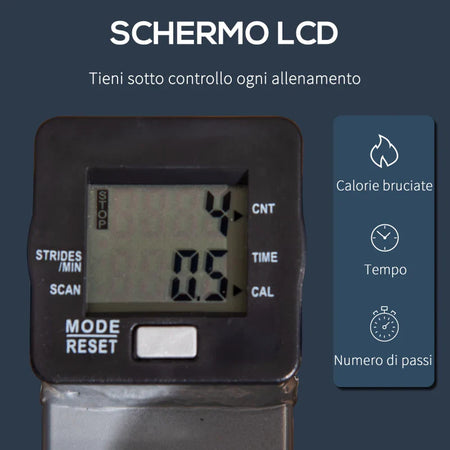 Stepper, Maniglie, Step Fitness con Monitor LCD per Casa e Palestra, Argento TY5A90-281SRTY5