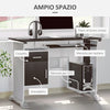 Scrivania per Computer Porta PC, Scrivania per Cameretta e Ufficio con Cassetto Legno 100x52x75 cm CQ4920-019CQ4