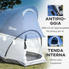 Tenda da Campeggio in Poliestere e Tessuto Oxford con Gancio Interno e Finestre a Rete, 265x140x95 cm PL8A20-302V00LBPL9