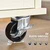 Isola per Cucina per Utensili e Accessori con Cassetti, Armadietto e Portasciugamani, 110x49.5x89.5 cm, Bianco KY7801-171KY7