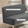 Divano 2/3 Posti 117x57x77 Grigio Chiaro EW2833-524V04GYYT2 , soggiorno salotto angolare ad angolo nero bianco marrone beige basso contenitore clic clac design moderno letto divani sala studio ufficio grande