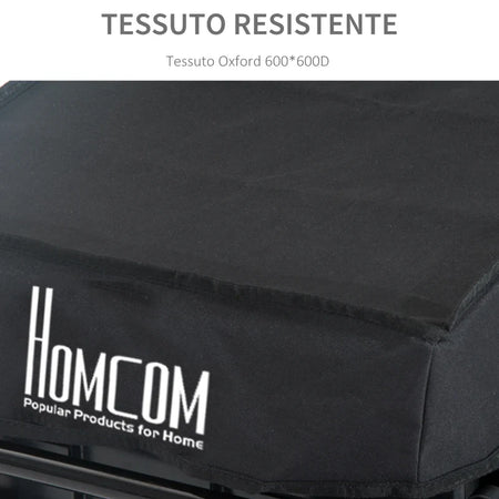 Rimorchio per Bicicletta Porta Oggetti in Acciaio 144×59×80cm TF6B71-005TF6