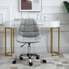 Sedia Girevole , Design Ergonomico e Regolabile Senza Braccioli, Grigio, 59x59x81-91cmED3921-366GYED3