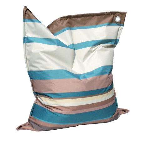 Cuscinone enorme da giardino a righe per esterno 160x135 h cm