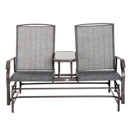 Dondolo da Giardino a Due Posti con Tavolino 81 × 147 × 100cm 84A-011