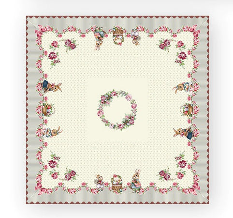 Centrotavola pasquale in gobelin 100×100 cm – Dis. Pasqua 4 Vingi