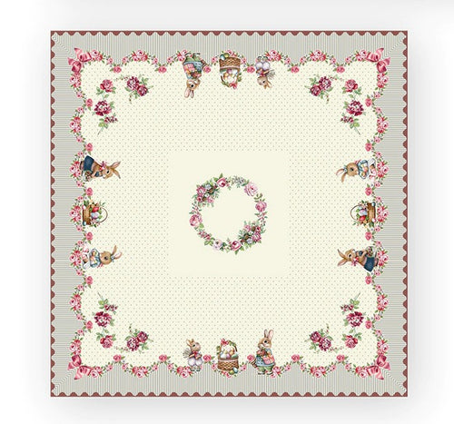 Centrotavola pasquale in gobelin 100×100 cm – Dis. Pasqua 4 Vingi