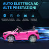 Macchina Elettrica per Bambini 3-6 Anni con Luci LED, Effetti Sonori e Telecomando, 107x62.5x44 cm, Rosa YH6370-222V90PKYH6