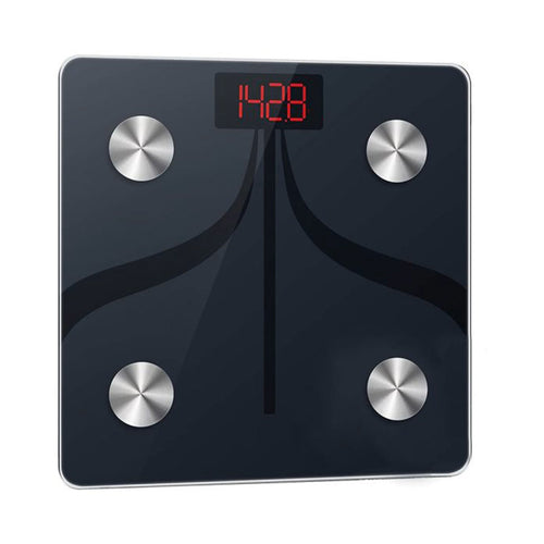 Bilancia pesa persone digitale in vetro temperato, portata massima di 180 kg