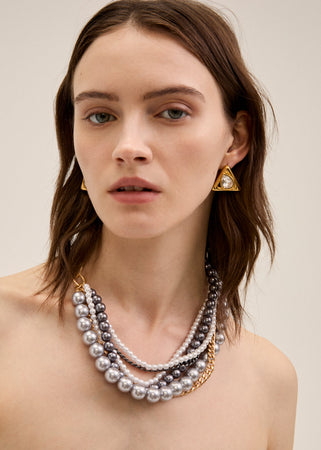 Collana multifilo perle