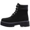 Timberland donna stivale nero Impermeabile con Plateau Stone Street 6-Inch