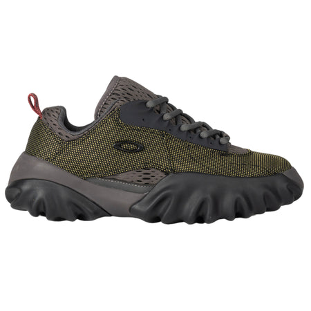 OAKLEY FACTORY TEAM Chop Saw Jacquard Sneakers in Black/Yellow da uomo