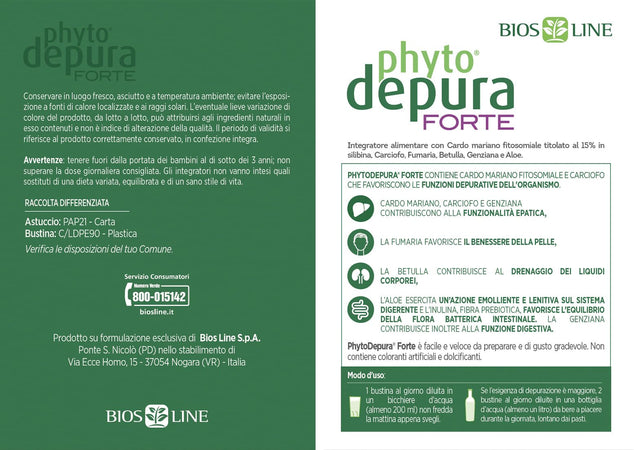 PhytoDepura Forte 30 bustine 10 ml