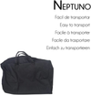 Sedia a Rotelle Da Transito, Neptuno, Alluminio, Pieghevole, Freno Sulle Maniglie