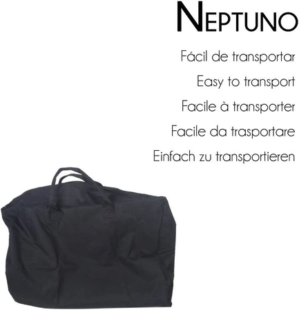 Sedia a Rotelle Da Transito, Neptuno, Alluminio, Pieghevole, Freno Sulle Maniglie