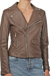 3JOLIE 3jolie - Giubbotto di pelle - 451450 - Moro da donna