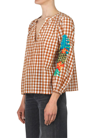 NIU - Blusa - 450221 - Fantasia Arancione da donna