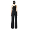 Pinko jeans donna pinko - wanda wide leg zip denim - nero da donna