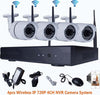 4ch-Canali-Wifi-Dvr-Nvr-Kit-Wifi-Ip-Camera-Segnale-300-Metri-Con-4-Telecamere