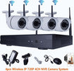 4ch-Canali-Wifi-Dvr-Nvr-Kit-Wifi-Ip-Camera-Segnale-300-Metri-Con-4-Telecamere