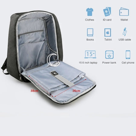 Tigernu zaino da viaggio e lavoro T-B3599 nero