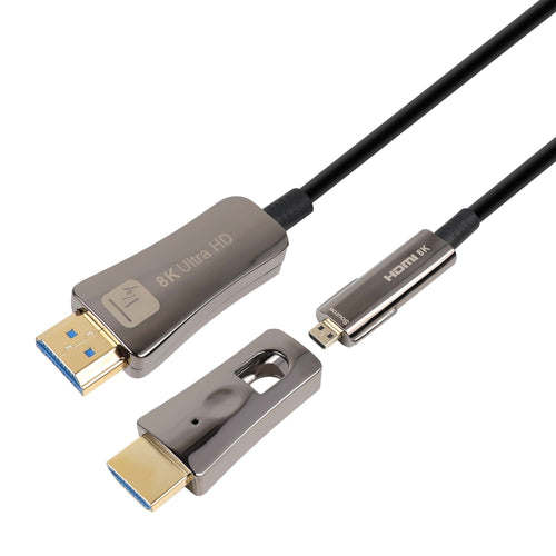 Cavo HDMI A/A Micro HDMI Active Optical Cable in Fibra Ottica 8K 15m