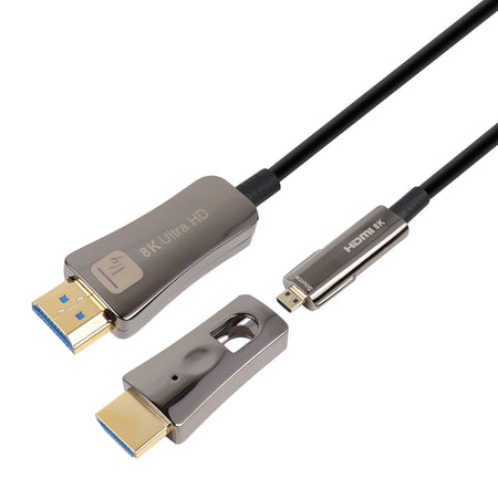 Cavo HDMI A/A Micro HDMI Active Optical Cable in Fibra Ottica 8K 10m