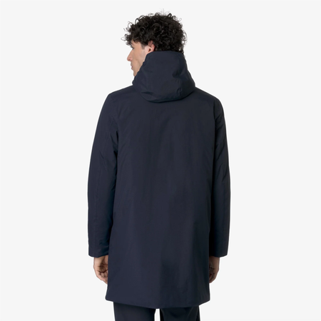 K-WAY Thomas Warm Ottoman giacca lunga uomo imbottita impermeabile