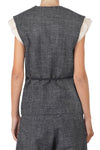 Alysi - Gilet - 460756 - Grigio scuro da donna