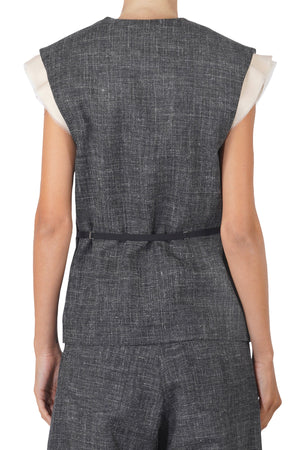 Alysi - Gilet - 460756 - Grigio scuro da donna