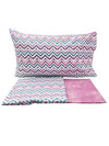 Completo Lenzuola Casa Giulia Chevron Singolo Percalle di Cotone