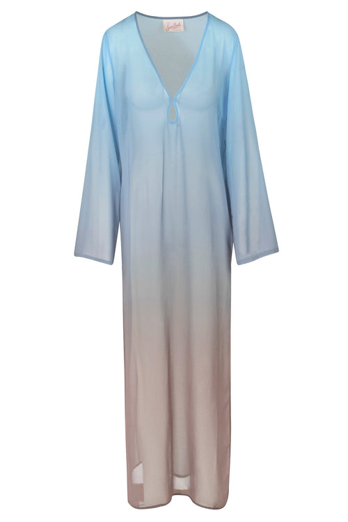 MC2 SAINT BARTH MC2 Saint Barth - Caftano - 450898 - Azzurro/Marrone da donna
