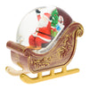 Slitta di Babbo Natale con glitter led scintillanti all'interno della sfera per decorazioni natalizie