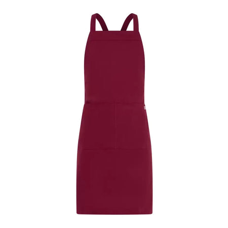 Grembiule Mykonos Bordeaux Grembiule Servizio Pettorina con Tascone