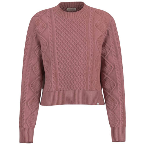 Guess maglione rosa a trecce GJ W5BR09 Z0561 G64T