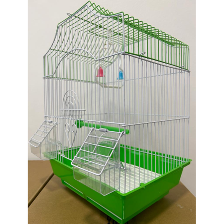 Gabbia Per Uccelli In Metallo A112 Cm 28X38X21 - Verde