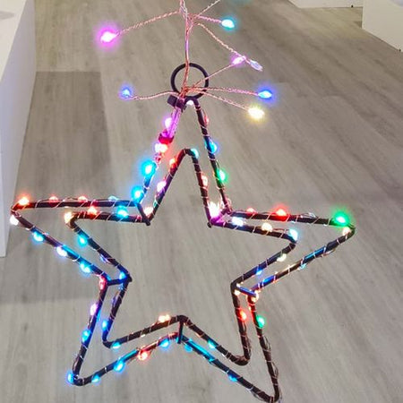 Catena luminosa con 950 led Multicolor 320 cm per uso interno ed esterno