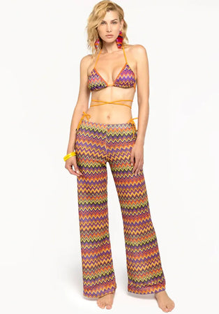 4GIVENESS-|-Pantalone-palazzo-Chevron