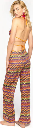 4GIVENESS-|-Pantalone-palazzo-Chevron