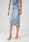 LEVI'S GONNA HR BACK SLIT SKIRT RIVETING da donna