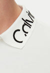 calvin klein POLO STRETCH PIQUE LOGO COLLAR POLO da uomo